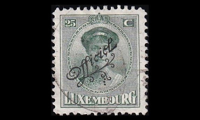 Luxemburg 115 o Virkamerkki 25 C (1922)