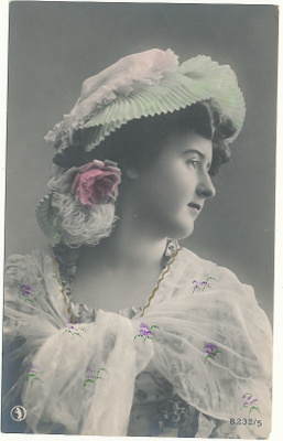 Upea NAINEN - vanha Carte Postale