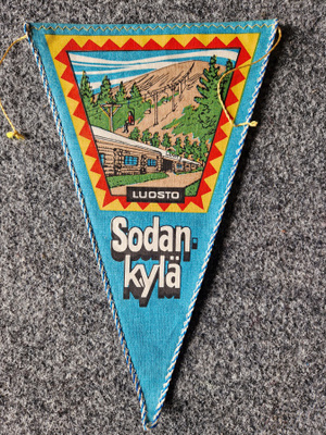 Sodankylä Luosto vintage iso matkailuviiri