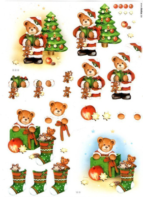 3D °°NALLE & JOULUKUUSI°°