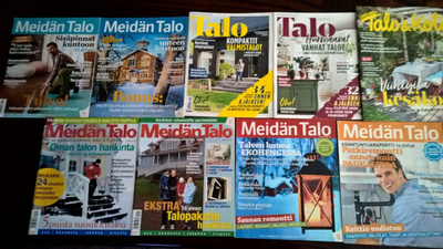 8 kpl Meidän Talo-lehtiä + bonukset yhdellä huudolla