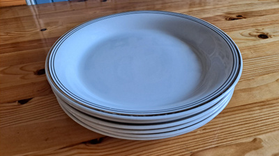 Arabia Platina ruokalautaset 23 cm, 6 kpl