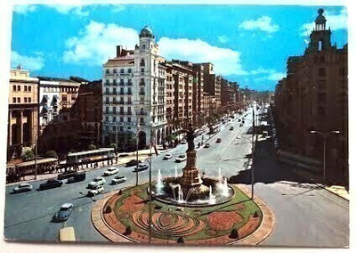 Zaragoza Plaza de Espana  independencia paseo