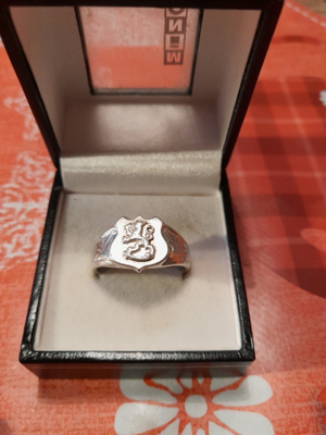 suomi-leijona sormus hopea 925