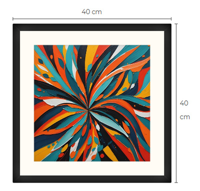 Uusi uniikki abstrakti art print taulu 40 cm x 40 cm
