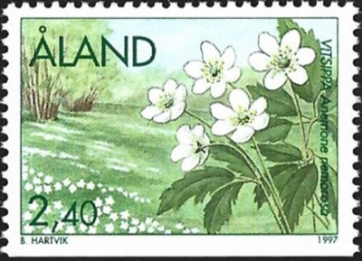 Åland 1997 ÅV 5 Kevätkukkia  2,40 mk ** LaPe 122