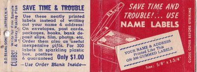 Name Labels , USA    b629
