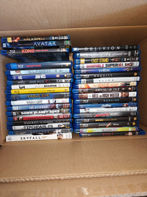 Blu-ray elokuvapaketti ~100 kpl – huippuleffoja