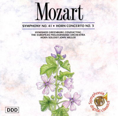 Mozart • Symphony No 41 / Horn Concerto No. 3 "Jupiter" CD
