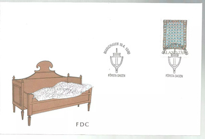 ÅLAND EPK FDC 2/1990: 13mk yleismerkki, peitto