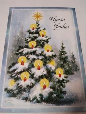 Joulu kortti,kulkematon.