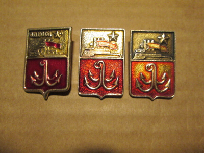 CCCP (Ukraina): kolme vintage kaupunkipinssiä -  Odessa