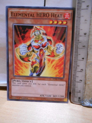 Yu-Gi-Oh hirviö Elemental HERO Heat 1st edition