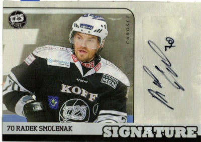 2014-15 Cardset RADEK SMOLENAK TPS Ässät Signature