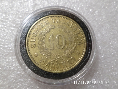 10 mk 1938 Messinkiä kulkematon hionokuntoinen pilleri