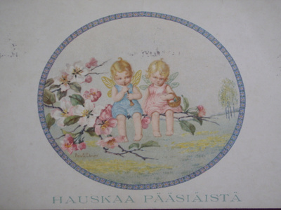 Pauli Ebner keijukaislapset puun oksalla VANHA -33