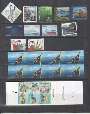 Ahvenanmaa 2009 vuoden merkit postituoreena
