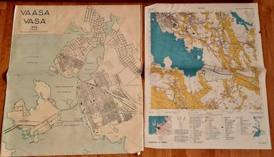 Vaasa – kaupunkikartta 1945 ja 1960