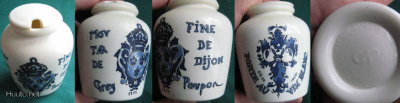 Fine de Dijon - "Retro" Keraaminen Sinappiastia n. 8 x 9cm