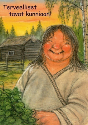 Postikortti Terho Peltoniemi: Terveelliset tavat kunniaan.