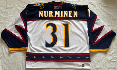 Pasi Nurminen - Game Worn - pelipaita Atlanta Thrashers