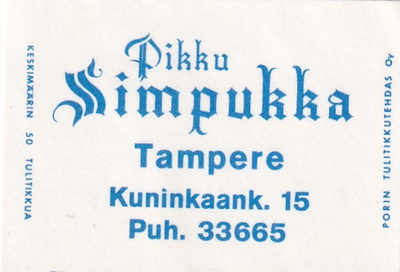 Tampere, Pikku Simpukka   7/13