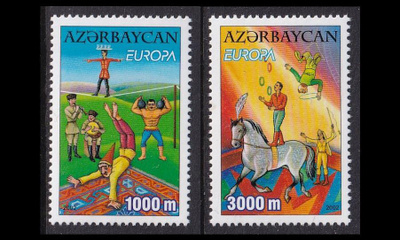 Azerbaidžan 513-4 ** Europa sirkus 2002