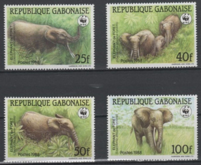 (S0366) GABON, 1988 (WWF. African Forest Elephant). MNH**