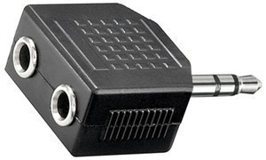 Stereopistokeadapteri 1 + 2
