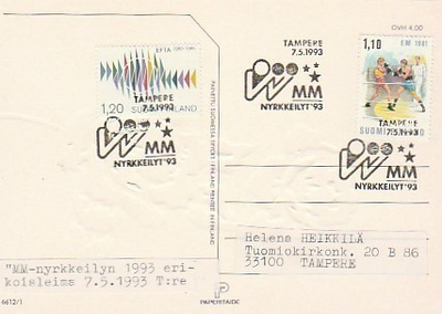 ERIKOISLEIMA , Nyrkkeilyn MM, Tampere  7.5.1993