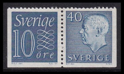 Ruotsi 430b-522EEu ** Numero-Gustaf vihkopari (1962)