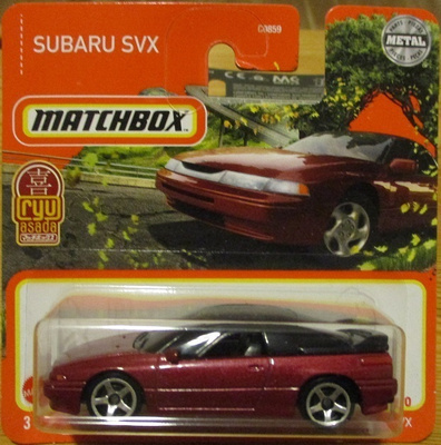 Subaru SVX Coupe 3 door Metal Red Matchbox 1:64
