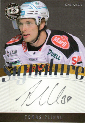 2011-12 Cardset TOMAS PLIHAL TPS Signature nimmari