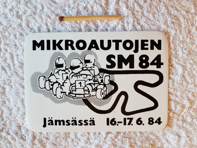 MIKROAUTOJEN SM 1984 JÄMSÄ VANHA TARRA