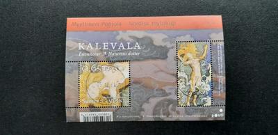 Myyttinen Pohjola pienoisarkki 2004 leimattu LaPe BL34