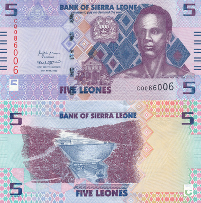Sierra Leone 5 Leones 2022 PNew #506