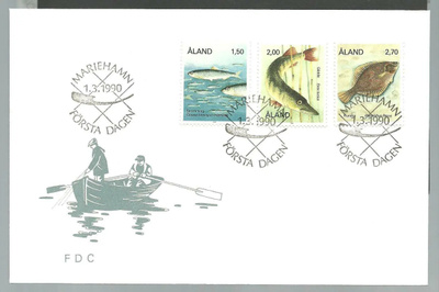 ÅLAND EPK FDC 1/1990: Kalat sarja