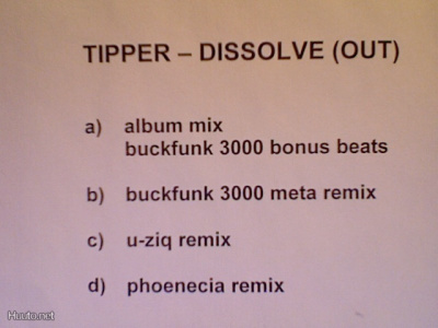 TIPPER :: DISSOLVE(OUT)  ::  VINYYLI 12"  MINT PROMO-TEST !