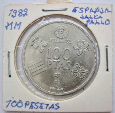 Espanja 100 pesetas 1980 Jalkapallo MM-kisat 1982