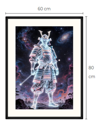Uusi Samurai art print taulu 60 cm x 80 cm