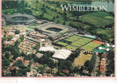 Englanti, Wimbledon. ilmakuvakortti , e227
