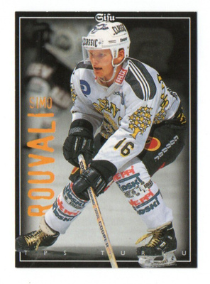 Jääkiekko 1996-97 n:o 143 SIMO ROUVALI Keräilykuva.