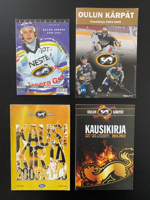 Oulun Kärpät kausikirjoja / vuosikirjoja vuosilta 2000-2012