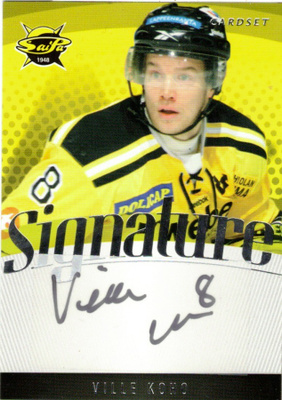 2011-12 Cardset VILLE KOHO SaiPa Signature nimmari