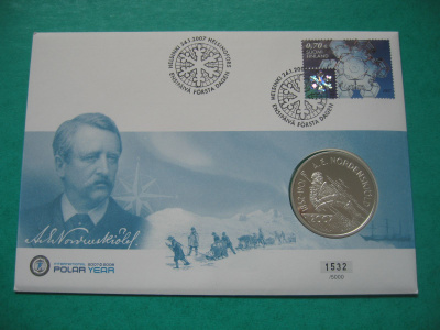 Suomi 10e hopea juhlaraha Nordenskiöld - 2007 PROOF