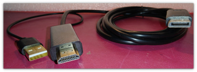 HDMI -> DisplayPort Muunninkaapeli /  1,8m  #31640