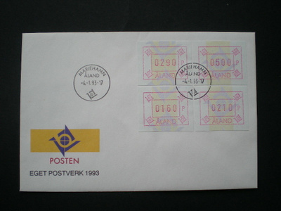 ATM Å5 FDC 04.01.1993 Ahvenanmaa - LaPe 12,00 €