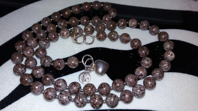Hopea sydän Lumihiutaleobsidiaani Brown Snowflake Obsidian