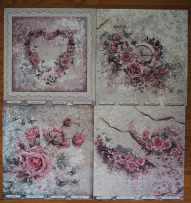 Kartongit, 31x31, 3 eri settiä