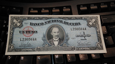 Kuuba Cuba 1 Peso 1960 José Martí P77b sn564 VF+